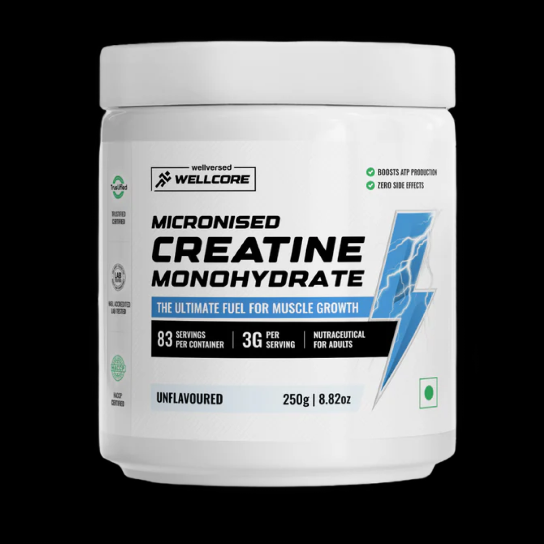 Wellcore Creatine – 300g (Unflavoured / Kiwi)
